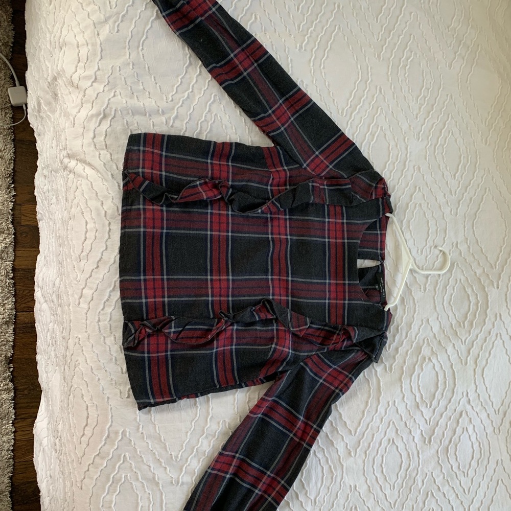 MARSHALLS flannel blouse